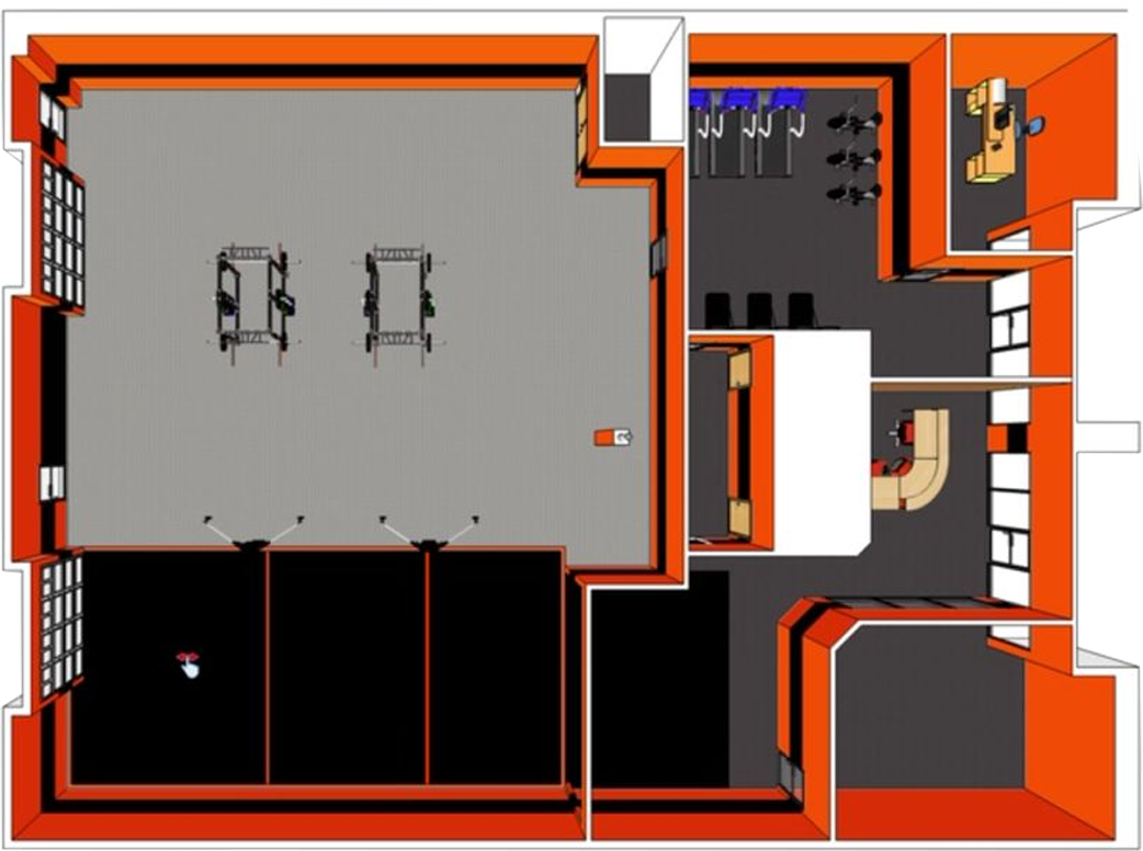 Interior of the training center